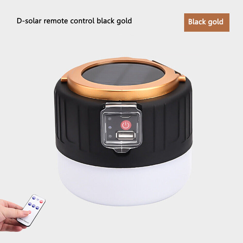 LED Camping Hanging Light Waterproof Solar BBQ Outdoor Hiking Tent Lamp (D)