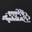 Birthday Writing Pattern Decor DIY Machining Die Carbon Steel Stencil