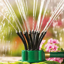 360° Automatic Flexible Tube Multi Head Lawn Garden Sprinkler Watering Sprayer`