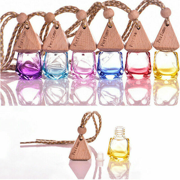 Wooden Stopper Glass Bottle Hanging Perfume Diffuser Freshen bottle Car Air gift