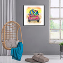 5D Diamond Painting Summer Car Full Round Rhinestone DIY Mosaic Kit Home Picture