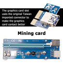 USB 3.0 PCIe Riser PCI-e PCI Express 1X to 16X Adapter Card for BTC Mining
