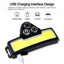 Flashlight Camping Fishing Head Torch COB Headlight LED Headlamp Fishing Light