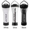 LED Lamp Adjustable Lighthouse Flashlights USB Charging for Outdoor (Black A)
