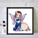 Big Eyes Girl 5D DIY Full Round Diamond Drill Painting Mosaic Canvas Handwork