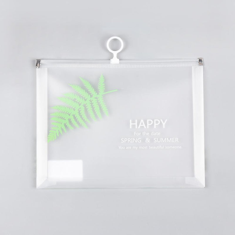 Waterproof Matte Paper Holder File Folder Pencil Case Transparent Document Bag