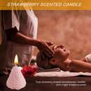 Strawberry Shaped Scented Candles Cake Decorations & Pleasant Scent (B) Newly