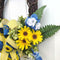 Ukraine Support Wreath Show Solidarity Sunflower Blue Yellow Flower Triangle