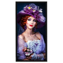 11CT 3 Beach Printed Full Embroidery Lady Needlework DIY Cross Stitch Kits