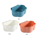 Hanging Storage Basket Organizer Trash Can Shelf Home Kitchen Tool (Pink)