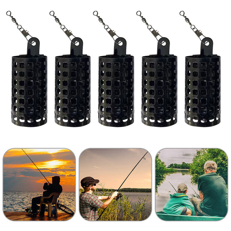 Metal Lure Container Basket Fishing Bait Feeder Cages Fishing Tackle Accessories