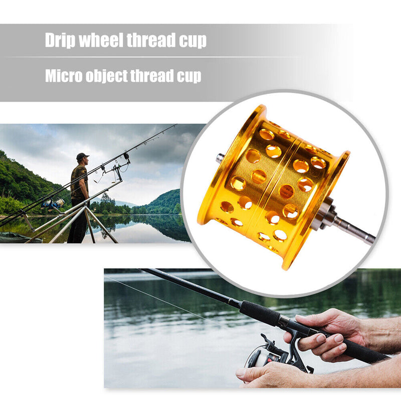 DIY Baitcasting Reel Shallow Spool Bearing 18+1BB Fishing Wheel (Micro Cup)