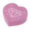 5D DIY Diamond Painting Tray Plastic Heart Shape Drill Plate (Light Purple)
