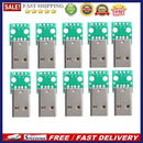 10pcs 4Pin USB Adapter Board USB Male Plug to DIP 2.54mm Welded Adapter Pla