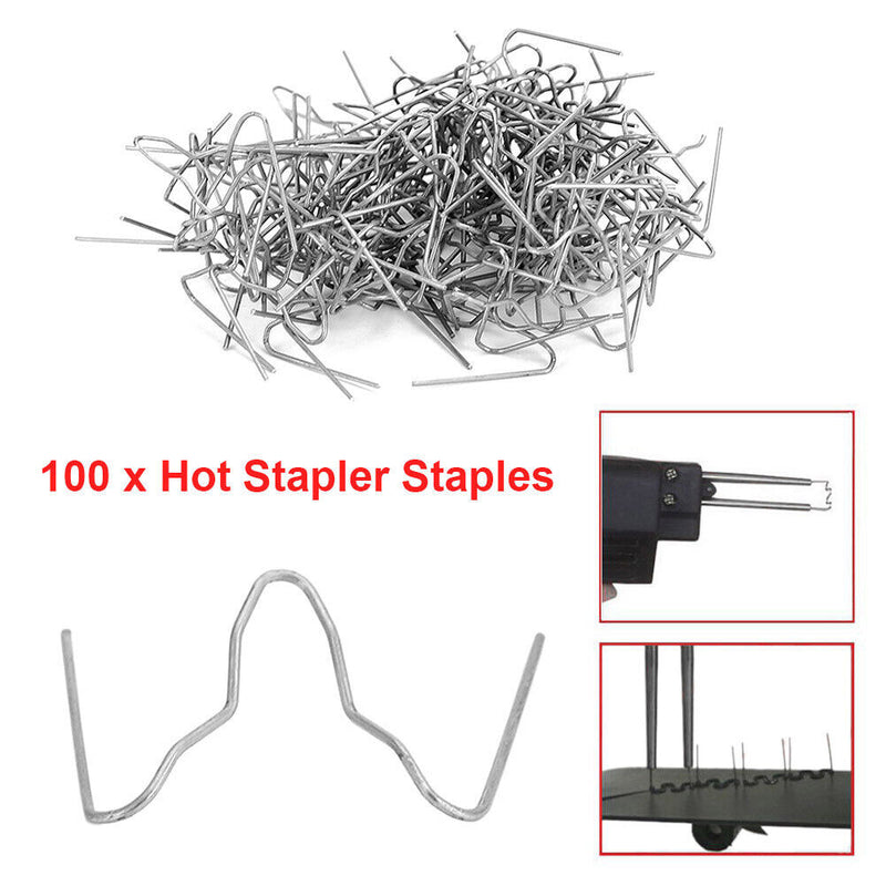 100pcs Soldering Plastic Stapler Bumper Repair Car Tools Hot Welder Staples