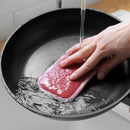 Double Sided Sponge Scouring Pad Kitchenware Washing Decontamination Dish Towel