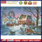 Full Embroidery Scene 2-Strand 14CT Printed Cross Stitch Cotton DIY Needlewor