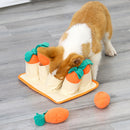 Dog Plush Carrots IQ Toys with Squeaky Nose Training Chew Interactive Toys