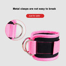 Cable Ankle Straps Leg Exercises D-Ring Foot Support Ankle Cuffs (Pink) Newly