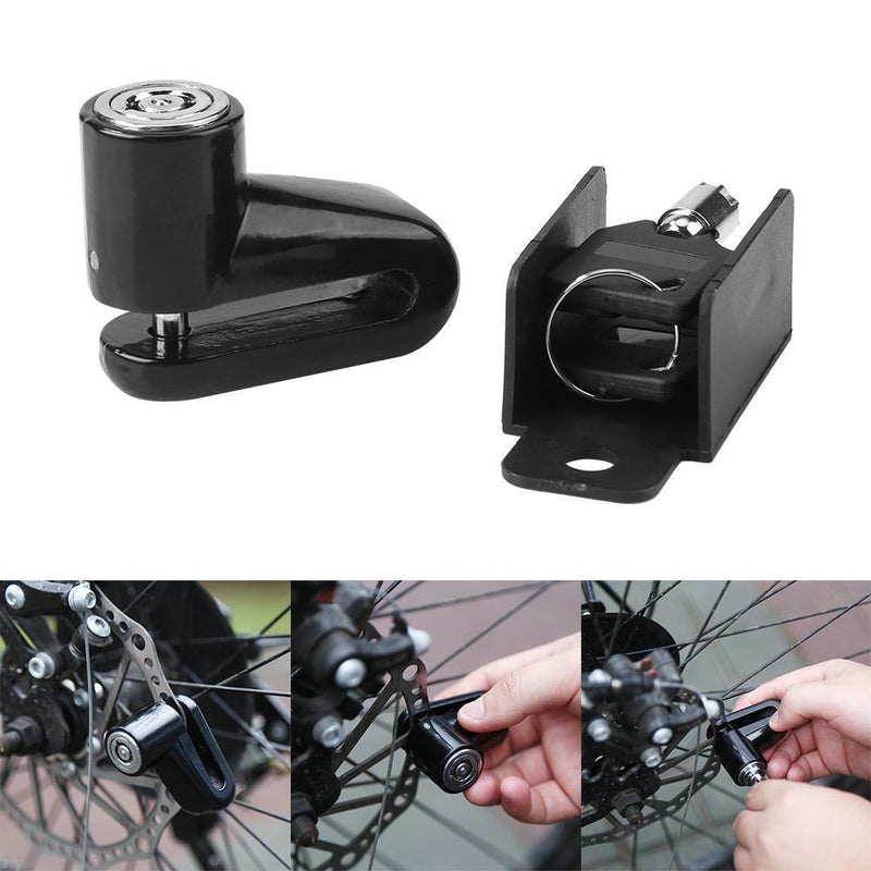 Anti-theft Disk Disc Brake Rotor SafetyLock for Scooter Motorcycle (Black) Newly