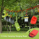 Camping Hanging Rope Adjustable Canopy Outdoors Storage Clothes Line Color Newly