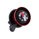 2 in 1 Bicycle Handlebar Bell Compass for MTB Bike Safety Cycling (Red)