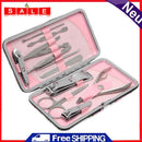 12Pcs Pedicure Manicure Set Nail Cuticles Clippers Cleanser Case Tool