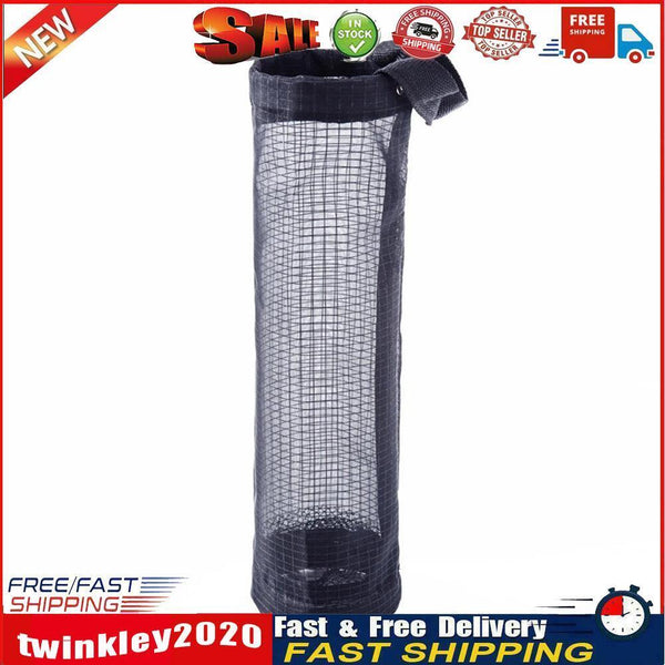 Reusable Grocery Bag Holder Nylon Hanging Trash Bags Store Organizer (C) Newly