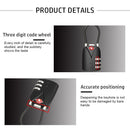 Password Lock Smart Combination Lock 3-Digit Security Padlock Code Padlock