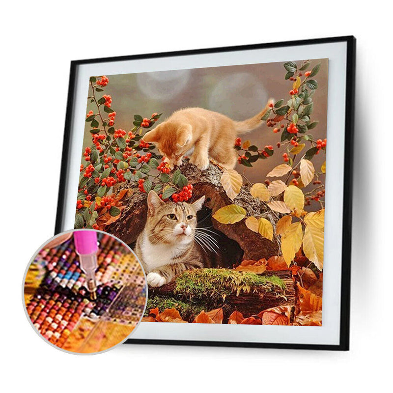 5D DIY Full Drill Diamond Painting Cat Embroidery Mosaic Kits Home Wall Art