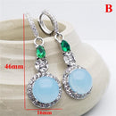 Wedding Jewelry Party Chic Peridot Moonstone Topaz Ear Stud Moonstone Earrings
