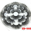 Fluffy Hair Dramatic Long False Eyelashes 8D Mink 25mm Lash Lash Extension
