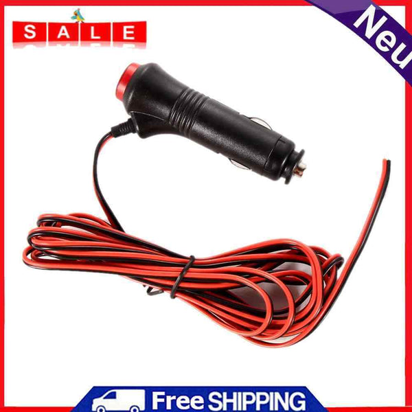 1PCS Universal Car Cigarette Lighter Black 12V 24V Lightweight Socket Plug Stec