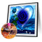 Blue Rose Heart 5D Diamond Painting Embroidery DIY Cross Stitch Home Decor Newly