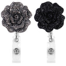 Card Stationery Retractable Clip Key Ring Badges Holder Badge Reel Rose Shape