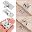 Clasp Lock 90 Degree Hasp Sliding Door Chain Locks Latches Anti-theft Deduction