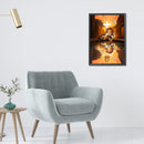 5D Diamond Painting Kits Lion Full Square Drill DIY Wall Crafts (20x30cm)