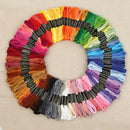 100 Colors Embroidery Thread Hand Cross Stitch Floss Strands Craft DIY Handge