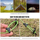 10/20pcs Outdoor Camping Tent Rope Fastener Adjuster Non-Slip Hiking Rope B