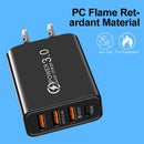 Portable 3 USB Port+PD20W Type-C Phone Charger Adapter Cellphone Charging Head