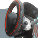 38cm Universal Ice Silk Car Steering Wheel Cover Case Breathable Black Red Newly