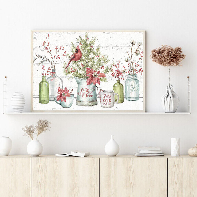 Bird Standing Vase Frameless Picture Oil Paint By Numbers Hand Painted Picture