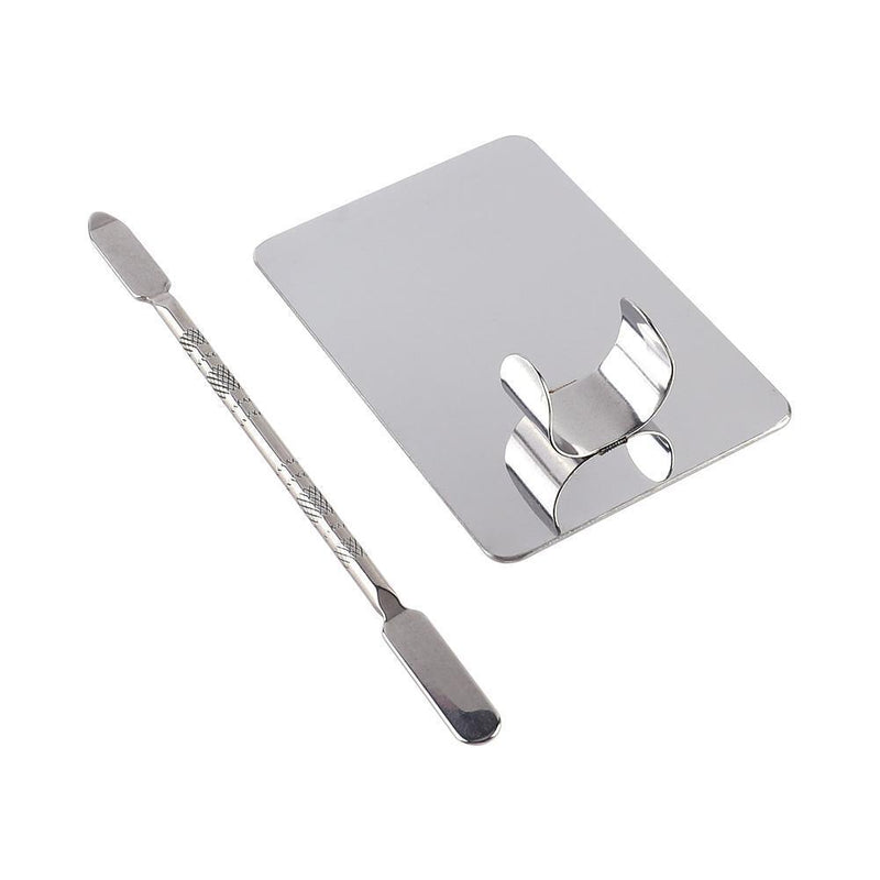 Nail Art Palette Stainless Steel Makeup Cosmetic Color Mixing Palette (S)