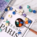 Wooden Handle Sealing Wax Bead Tablet Melting Spoon for Scrapbooking (B) Newly