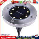 Outdoor Solar Powered 8LED Ground Light Garden Path Landscape Decking Lamp Newly