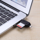 2 in 1 Multi-Function USB2.0 OTG Card Reader TF/SD Card Reader Adapter