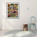 Diamond Painting Stream House Full Round Drill Picture of Rhinestone DIY Draw