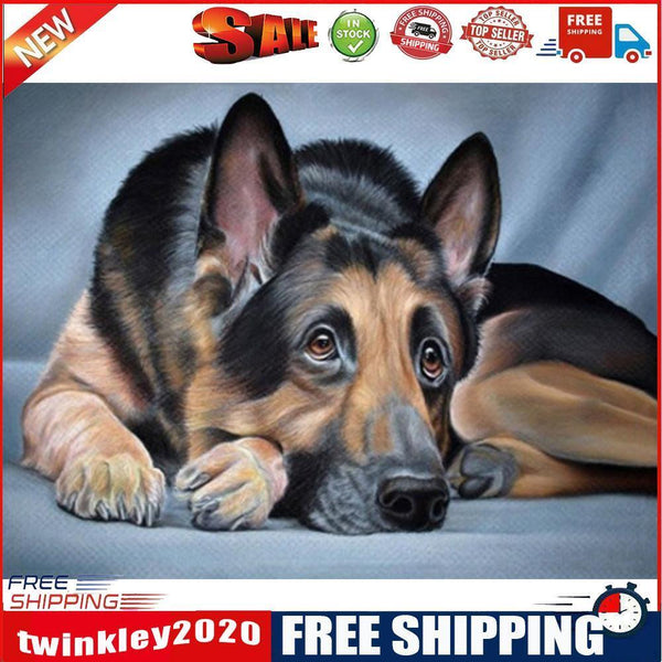 DIY Diamond Painting Dog Cross Stitch Rhinestone Embroidery Mosaic Kit
