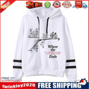 Simple Letters Print Women Hoodies Loose Sweatshirts Harajuku Top (2XL)