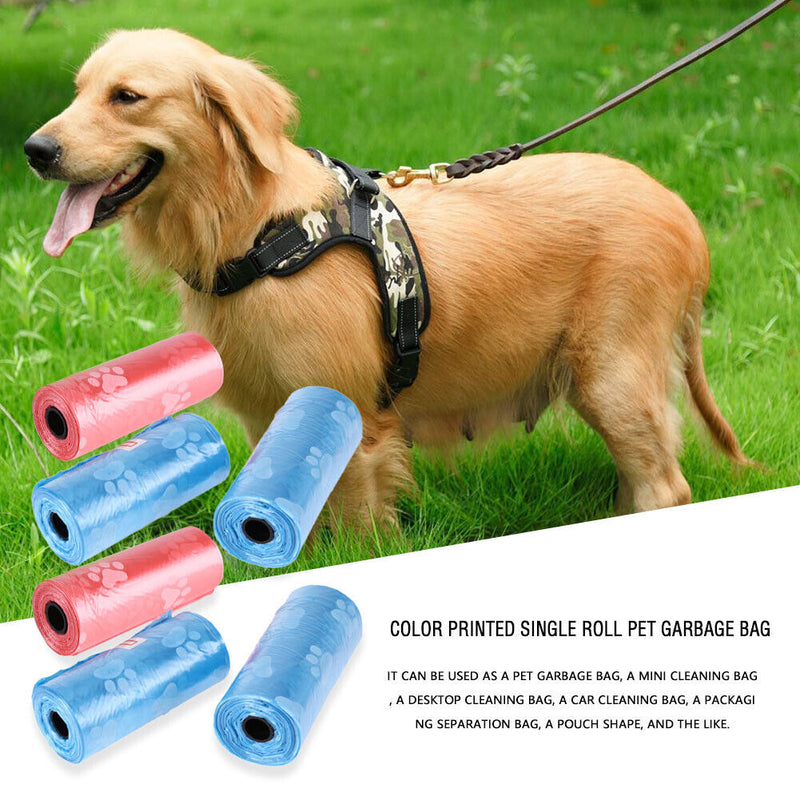 Puppy Poop Collector Dispenser Pet Dog Waste Bags Outdoor Plastic Garbage B